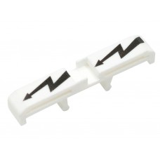 Защитная маркировка на клеммники AVK 2,5*-10, (белая); IP 4S