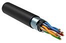 Витая пара F/UTP 5E 24AWG 4PR LDPE 1м черн. 305м РФ GENERICA