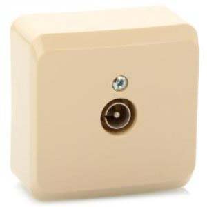 ЭТЮД О/У телевизионная РОЗЕТКА, КРЕМОВЫЙ, Россия