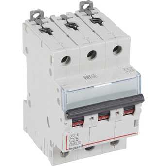 Автоматический выключатель DX3-E C25 3П 6000/6kA