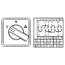CS010012S; Переключатели “Звезда”-”Треугольник” ; 3 FAZ 10 A 60°