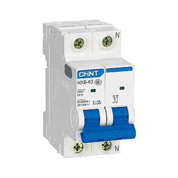 Авт. выкл. NXB-63 1P+N 1A 6кА х-ка B (R)(CHINT)