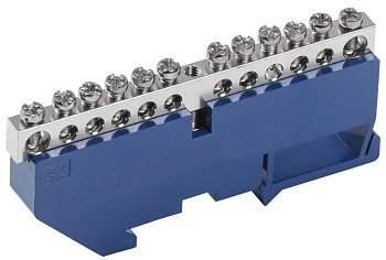 Шина N "ноль" на DIN-изол. Ni ШНИ-6х9-12-Д-С IEK Шина N "ноль" на DIN-изол. Ni ШНИ-6х9-12-Д-С IEK