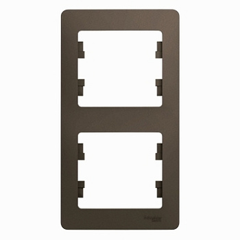 GLOSSA 2-постовая РАМКА, вертикальная, ШОКОЛАД