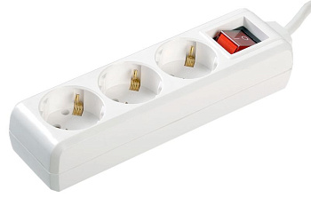 Удлинитель У03К-выкл. 3 места 2P+PE/5метров 3х1мм2 16А/250 IEK