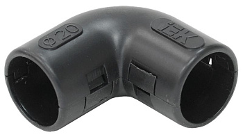 Поворот открывающийся на 90град CI20G черный (5шт/компл) IEK