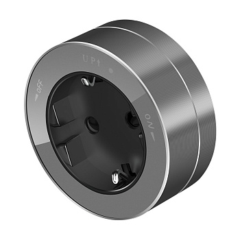 MultiTrack Розетка 2К+З круглая 16А/250В Графит