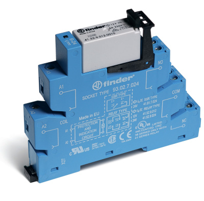 Интерфейсный модуль, электромеханическое реле; 2CO 8A; контакты AgNi; питание 24В DC (чувствит.); категория защиты IP20; винтовые клеммы