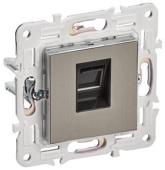 SKANDY Роз. комп. RJ45 кат.6 SK-K02N никель IEK