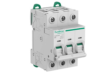 Systeme9 Автоматический выключатель (АВ) D 1A 3P 6kA 400В