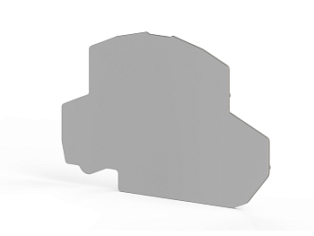 Концевой сегмент на клеммники 2-х ярусные PYK 2,5-2F/FK/FLD (серый); NPP PYK2,5-2F