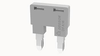 DFA16-02P-11-00A(H), 2П, Перемычка DFA для клемм DC, 16 мм.кв, серый, шт