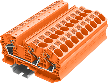 TP16-3-OG Клемма TP 1-2 проходная Push-in, сеч.16мм2, оранж.