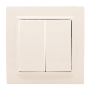 Выключатель 2-кл. СП 10А бежевый Минск EKF