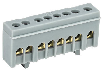 Шина L "фаза" в корп изол на DIN-рейку ШНИ-6х9-8-К-Ср ИЭК Шина L "фаза" в корп изол на DIN-рейку ШНИ-6х9-8-К-Ср ИЭК