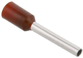 Наконечник-гильза Е1012 1мм2 (темно-красный, 20шт) ИЭК