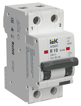 ARMAT АВДТ B10N 2P B10 30мА тип AC электромех. IEK