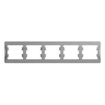 GLOSSA 5-постовая РАМКА, горизонтальная, АЛЮМИНИЙ