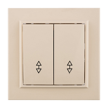 Выключатель 2-кл. СП проходной 10А бежевый Минск EKF