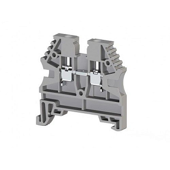 Клеммник на DIN-рейку с штекерной вставкой с диодом (Винтовой) 2,5 мм.кв. (серый); TBL 2,5 SKD (IN4007-150V)