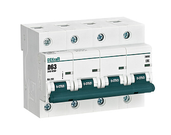 Авт. выкл. 4Р 63А х-ка D ВА-201 10кА Авт. выкл. 4Р 63А х-ка D ВА-201 10кА