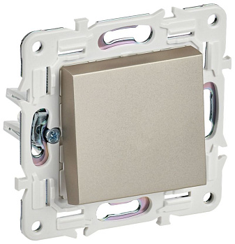 SKANDY Выключ. 1-кл. прох. 10А SK-V02Sh шамп. IEK