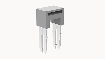 WFB2.5-01P-11-00A(H), Перемычка WFB для клемм WS через 1П, 2.5 мм.кв, серый, шт