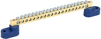 Шина N "ноль" на двух угловых изол ШНИ-6х9-20-У2-С IEK Шина N "ноль" на двух угловых изол ШНИ-6х9-20-У2-С IEK