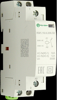 Модульный контактор 1НО контакт 32А (~/= 230В AC/DC)