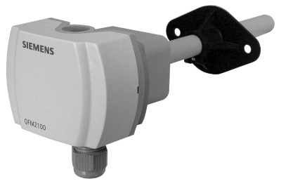 Датчик качества воздуха канальный, АС 24 V ±20% / DC 13.5…35 V, DC 0…10 V, CO2: 0…2000ppm, темп 0…50 ºС/-35…+35 ºС