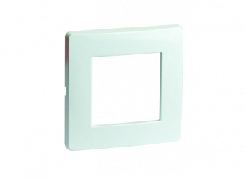 Рамка на 2 модуля (одноместная), белая, RAL9016 Рамка на 2 модуля (одноместная), белая, RAL9016