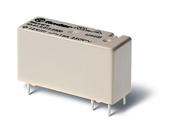 Низкопрофильное миниатюрное электромеханическое реле; 1NO 16A; контакты AgSnO2; катушка 12В DС; степень защиты RTII Низкопрофильное миниатюрное электромеханическое реле; 1NO 16A; контакты AgSnO2; катушка 12В DС; степень защиты RTII