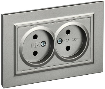 BRITE Роз. 2-я без з/к/ш 10А в сб. РС12-2-БрС сталь IEK