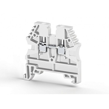 Клеммник на DIN-рейку 2,5мм.кв. (белый); AVK2,5 RD (RP)