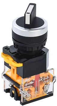 Переключатель D8-11X2 2 полож. 1NO+1NC черный IEK