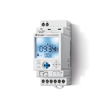 Реле времени цифровое недельное ASTRO; монтаж на рейку 35мм; 1 Аналоговый выход 0-10В/ШИМ - Вкл(%значение)/Astro ВКЛ/Astro ВЫКЛ; питание 230B AC; NFC; ширина 35мм; степень защиты IP20