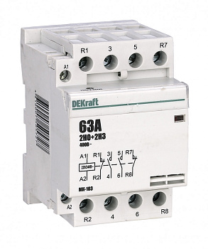 Модульный контактор 2НО+2НЗ 40А 230В МК-103