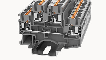 DS6-TW-01P-11-00A(H), Клемма PUSH-IN, 6 мм.кв., 3C, серый, шт