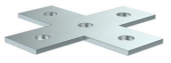 Пластина соед. X-образная для STRUT-профиля EZ IEK