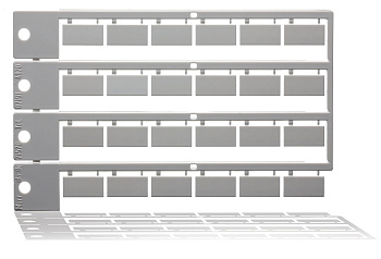 Блок маркировок, пластик, 24 этикетки