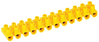 Зажим винтовой ЗВИ-15 н/г 4,0-10мм2 12пар желтые IEK Зажим винтовой ЗВИ-15 н/г 4,0-10мм2 12пар желтые IEK