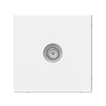 ARTGALLERY TV РОЗЕТКА проходная 4DB, механизм, БЕЛЫЙ