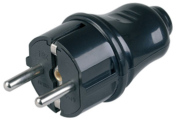 ВПп10-02-Ст Вилка разб. прямая з/к 16А черная IEK ВПп10-02-Ст Вилка разб. прямая з/к 16А черная IEK