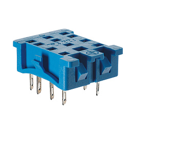 Розетка для монтажа на панель под пайку для реле 55.33; в комплекте металлическая клипса 094.51 Розетка для монтажа на панель под пайку для реле 55.33; в комплекте металлическая клипса 094.51