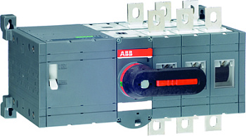 Реверсивный рубильник OTM630E3CM230C до 630А 3-полюсный с моторным приводом 230В AC