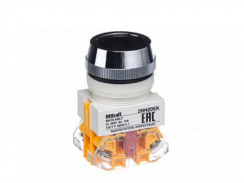 Выкл. кноп. ABLF D30 ЧЕРНЫЙ 220В ВK-30