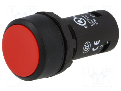 Кнопка CP2-30R-10 красная с фиксацией 1HO