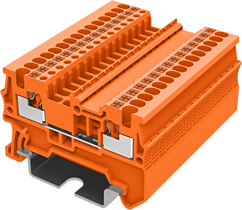 TP1.5-2-OG Клемма TP 1-1 проходная Push-in, сеч.1.5мм2, оранж.