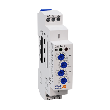 Реле времени OptiRel D TMR-ACY-1T-240U-1 циклическое 16А 1СО 12-230АС/DC