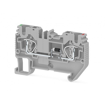 Пружинная клемма серии  SRD 4D_B (Серый)